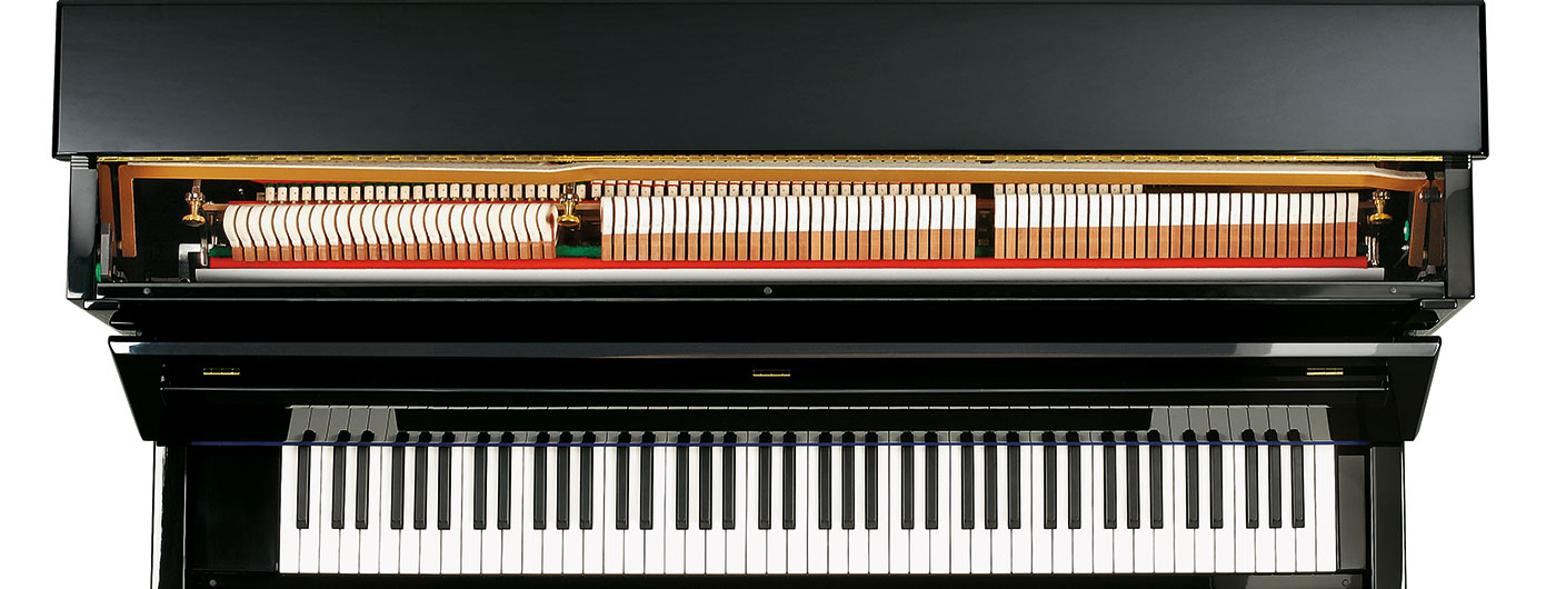 Top view of keys of a C. Bechstein grand piano