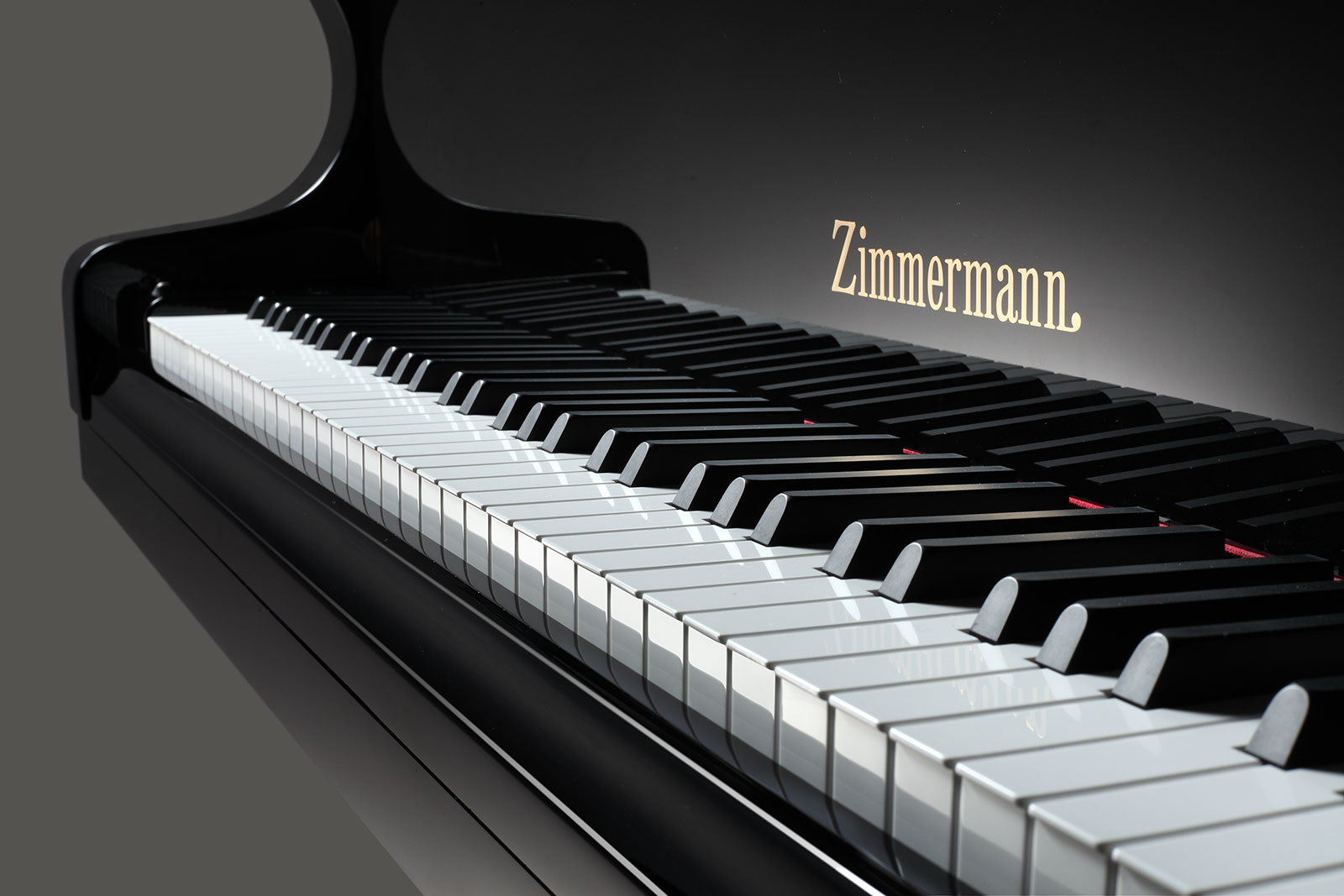 Close-up of Zimmerman piano keys