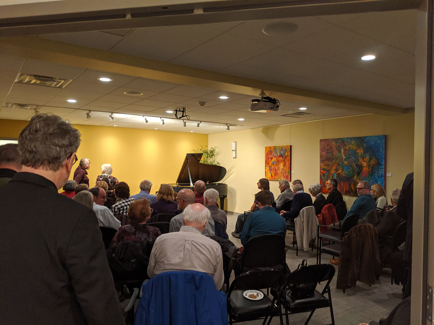 standing room only event at our recital space