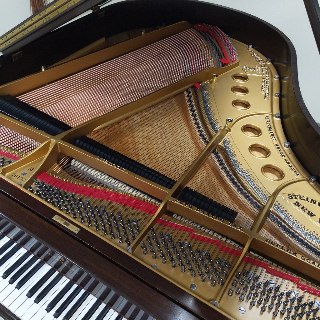 Open Steinway piano