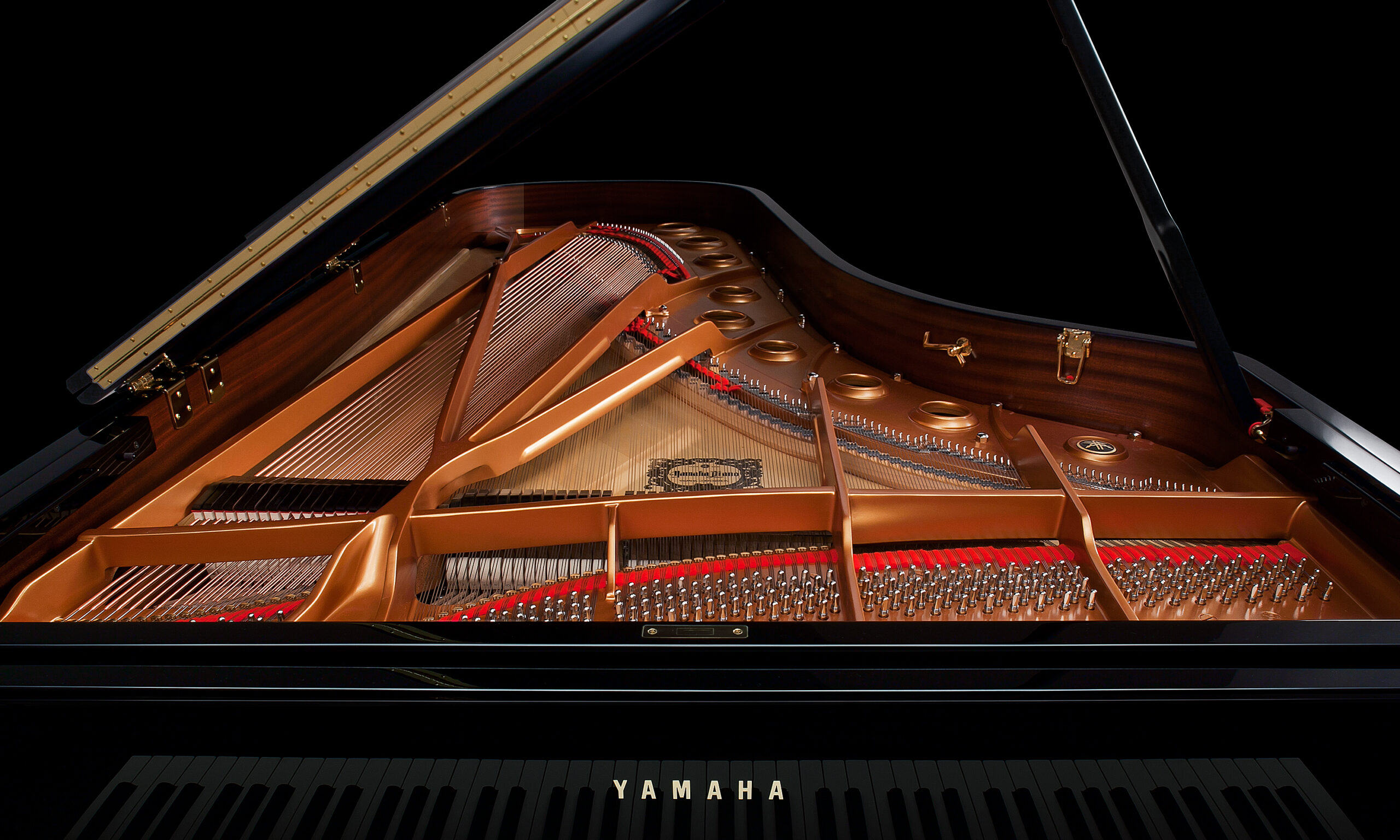 Close-up of W. Hoffmann piano plate