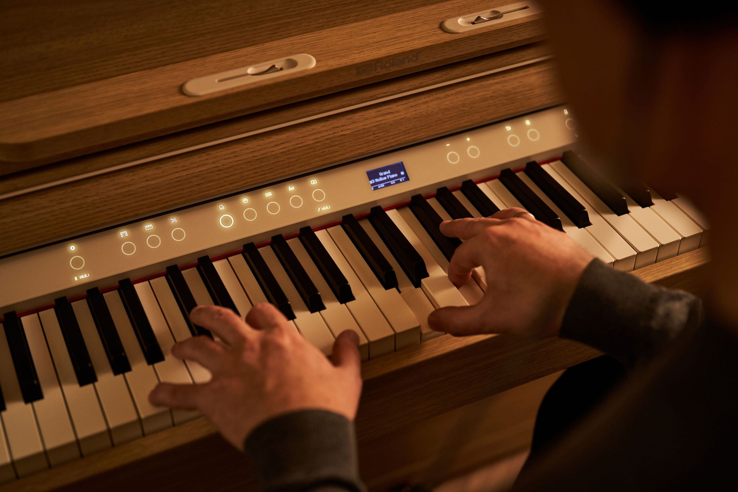 Mason & Hamlin upright piano in  vintage apartment